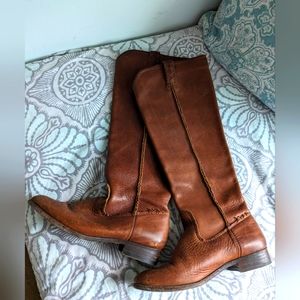 Frye Brown Heeled Boots